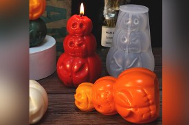 Molde resina velas 3 calabazas HALLOWEEN (4)4